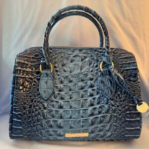 Crocodile-Embossed Handbag (Brahmin look alike)